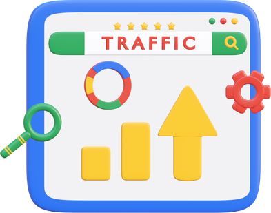 3d search engine optimization traffic