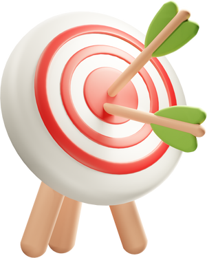 Bullseye Target 3D Icon