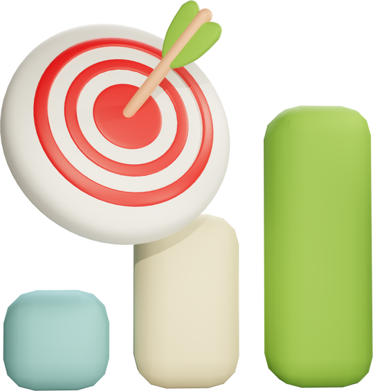 Business Target 3D icon